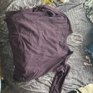 Long sleeve purple athletic shirt XL